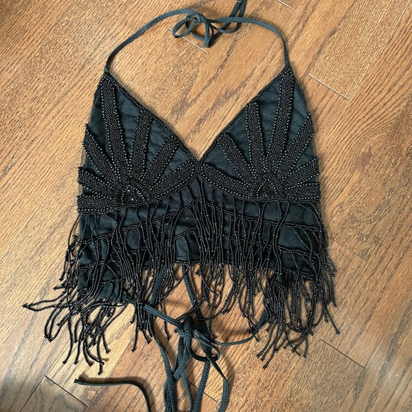 Beaded Halterneck Top - Picture 1 of 3